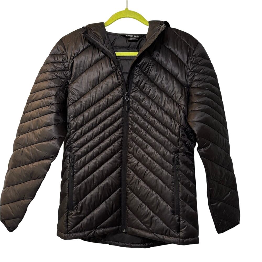Boulder Gear Black Hooded Puffer Jacket Zip Front S